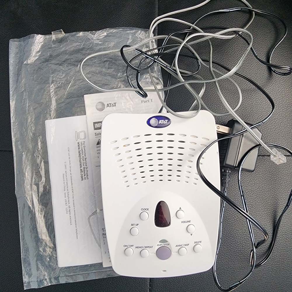 At&t Answering Machine With Instructions